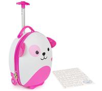 boppi Tiny Trekker Maleta Trolley Infantil Equipaje Cabina 2 Ruedas - 17 litros - Perro Rosa
