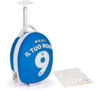 boppi Tiny Trekker - Carrito de viaje ligero para niños con ruedas (17 L), Fútbol Italia (con pegatinas)