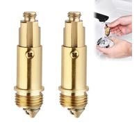 BOPRKTM 2 Piezas Válvula para Lavabo Clic Clac Perno Válvula de Desagüe Desagüe de Lavabo Tornillo de Tapón Fregaderos Pop Up Válvulas de Latón Válvula Pop-Up de Cobre Pop-up Tapon Lavabo Click Clack