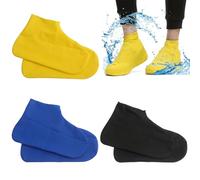 BOPRKTM 3 Pares Cubre Zapatos Impermeable Reutilizable Protector Calzado lluvia Funda Impermeable de Silicona Antideslizante Antideslizante Funda Zapatos lluvia, para Lluvia, Día de Nieve