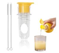 BOPRKTM Presse Citron Presse Agrumes Manuel Presse Citron Manuel Presse-agrumes avec Brosse de nettoyage, Compact et Portable, Convient aux Citrons, Oranges et Autres Types D'agrumes