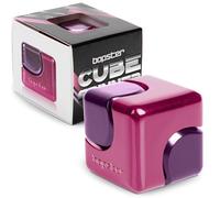 Bopster Cubo Fidget Spinner | Spinner de Mano de Metal Anodizado | Juguete Sensorial y Antiestrés para Niños y Adultos | TDAH, TDA, Autismo | Regalo Ideal | - Rosa/Morado