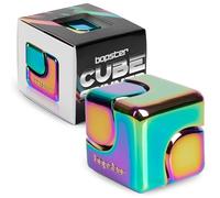 Bopster Cubo Fidget Spinner | Spinner de Mano de Metal Anodizado | Juguete Sensorial y Antiestrés para Niños y Adultos | TDAH, TDA, Autismo | Regalo Ideal | - Iridiscente