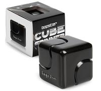 Bopster Cubo Fidget Spinner | Spinner de Mano de Metal Anodizado | Juguete Sensorial y Antiestrés para Niños y Adultos | TDAH, TDA, Autismo | Regalo Ideal | (Negro)