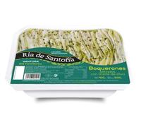 Boquerones del Cantábrico en Vinagre Aliñados con Aceite de Oliva Ría de Santoña Peso Neto 700gr y 500gr Escurrido, Perfectos para Tapas y Aperitivos Gourmet, Producto Artesanal (Pack 4,)