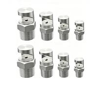 Boquilla abanico gran angular tipo K, fabricada en acero inoxidable 304, modelos 1/8", 1/4", 3/8", 1/2", 3/4", 1.26", apta para lavado de autos hasta riego de cultivos (pa 3/4" orifice 6.0mm 2 piezas