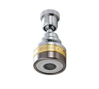 Boquilla aireadora de grifo de acero inoxidable, boquilla ajustable de 360 grados, extensor de ángulo grande (S)