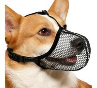 Boquilla Ajustable para Perros, Cubierta antimordedura de Control de la, Anti Bark Mesh Dog Muzzle con Tiras Acolchadas, Gorra Ligera ventilada, Herramienta de Entrenamiento para Aseo