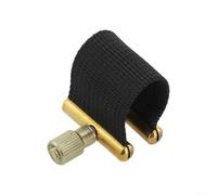 Boquilla ajustable para saxofón con clip de ligadura que se sujeta de forma segura a saxofones soprano Alto, Tenor para mejorar el sonido (saxofón soprano)