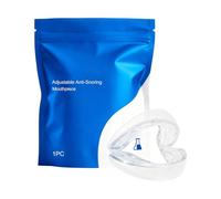 Boquilla antironquidos, protector bucal ajustable para ayudar a dormir, dispositivo cómodo con ajuste de mordida, solución antironquidos para un sueño reparador, protector bucal para hombres, mujeres,