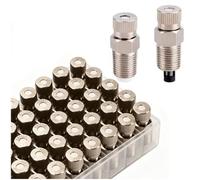 Boquilla atomizadora agrícola, cabezales de nebulización de latón para sistema de refrigeración al aire libre, pulverización de agua a presión para jardinería, 50 piezas Filter mesh Aperture 0.15mm