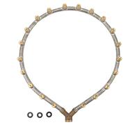 Boquilla Atomizadora Anular G3/8 Roscas |Columna de niebla a agua ajustable |Boquilla multicabezal para riego de jardines/lavado de coches/grifos |Cobre y acero inoxidable, (20 Head)