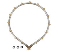 Boquilla Atomizadora Anular G3/8 Roscas |Columna de niebla a agua ajustable |Boquilla multicabezal para riego de jardines/lavado de coches/grifos |Cobre y acero inoxidable, (15 Head)