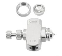 Boquilla atomizadora de aire de acero inoxidable 304, humidificación, Bspt, punta de pulverización de presión de rosca ajustable con forma de cono de 30° para enfriamiento de polvo, 0.25 para Plus