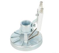 Boquilla atomizadora de aire de sifón para quemador de aceite residual con anillo de llama y aguja de encendido 0.5-2.0MM Material de latón y aluminio adecuado para diesel y aceite pesado (0.8mm)