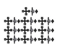 Boquilla atomizadora G1/8, rociador de nebulización, boquilla de riego de niebla fina para invernadero, equipo de riego de jardín, plástico negro, 10 juegos