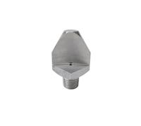 Boquilla, boquillas de pulverización en abanico plano chorro V ángulo estrecho desviado 304SS, boquilla macho BSPT 15-50 grados 1/8-3/4(1l4 mediano 1,6mm)(1l4 Large 3.5mm)