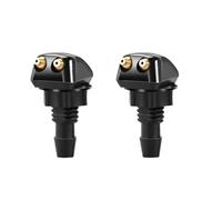 Boquilla calefactable parabrisa Compatible Con Mayoría Modelos Coche ABS 2 Unidades Coche Parabrisas Boquilla Limpiaparabrisas Doble Orificio Lavaparabrisas Boquillas