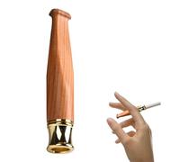 Boquilla Cigarrillo de Madera, Boquilla de cigarrillos, filtro de enfriamiento de metal en el interior, compatible con cigarrillos regulares