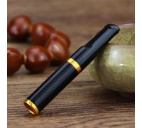 Boquilla con filtro Porta cigarrillos, Boquilla lavable con filtro microporoso，Porta filtro de tabaco portátil，Boquilla filtro de cigarrillo reutilizable(Black)