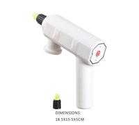 (Boquilla corta, 1 llave) Rociador eléctrico de boquilla larga con cabezal de 5 V, columna de agua,