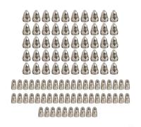 Boquilla cortadora de plasma y electrodo, punta de 0.5 mm para corte de plasma de aire, compatible con máquinas CUT-70/80/100/120, paquete de 50 unidades (1.1 mm)