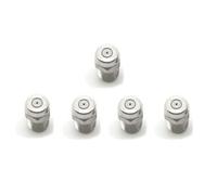 Boquilla de abanico de alta presión, Boquilla de acero inoxidable con rosca NPT macho 1/4 pulgada for lavadora alta presión, 5 unidades(0° Spray hole diameter 1.236mm(0.049in))