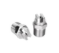 Boquilla de abanico plano Equipo de limpieza Industrial de alta presión, 2 uds., con boquilla de pulverización en abanico Material de acero inoxidable, superficie Clernn(1 8-4503 (SS304))