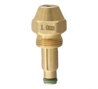 Boquilla de aceite de sifón para quemador de aceite residual, atomizador de combustible de latón con tamaños de 0,8/1,0/1,2/1,3/1,5/2,0 mm, para sistemas diésel y queroseno (1,0 mm)