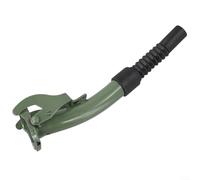 Boquilla de acero flexible para bidones de 5, 10 y 20 litros con sello de goma, boquilla de vertido de combustible de metal verde oscuro para una transferencia segura de líquidos y tareas de llenado