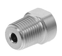 Boquilla de Acero Inoxidable Npt1/4 de Pulverización de Alta Presión | Punta de Abanico 1/4 Pulgada, Pieza de Repuesto para Tubería y Desagües, Plata