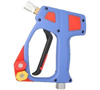 Boquilla de agua de alta presión con mango giratorio con entrada macho de 3/8 pulgadas, varita de pulverización de conexión rápida, diseño antitorceduras, soporte de almacenamiento de puntas de