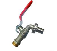 Boquilla de agua de cobre confiable para uso en jardín con conexiones de 1/5.1 cm y 3/10.2 cm para gestión de agua al aire libre