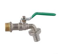 Boquilla de agua hortícola de cobre con rosca de 3/4 pulgadas para uso con carretes de manguera de jardín, salidas de temporizador de riego y carretes de manguera de limpieza exterior