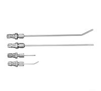 Boquilla de aguja de acero inoxidable para limpieza de alta presión de componentes de electrodomésticos y huecos de paisaje duro al aire libre (largo + corto)