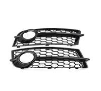 Boquilla de aire 1 Par De Faros Antiniebla Coche Negros Brillantes Parrilla Parachoques Delantero Cubierta Luz Malla Panal Para TT 8J 2006-2014 Rejillas frontales(Negro brillante)