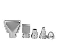 Boquilla de aire caliente, 5pcs/set Boquillas de pistola de aire caliente de acero inoxidable Accesorios de soplador de calor