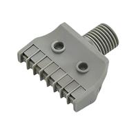 Boquilla de aire chorro viento plano, boquilla pulverización roscada BSPT 1/4 pulgada para sistema comprimido, secado y limpieza eficientes, plástico resistente al desgaste, uso en jardín tall 5pcs I