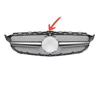Boquilla de aire Para Benz Para W205 C S205 C205 2014-2021 Para C260 C250 C180 C200 C300 Sport Tuning Refit Rejilla Delantera Parachoques Parrilla Estilo Rejillas frontales(Silver 4)