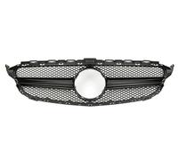 Boquilla de aire Para Benz Para W205 C S205 C205 2014-2021 Para C260 C250 C180 C200 C300 Sport Tuning Refit Rejilla Delantera Parachoques Parrilla Estilo Rejillas frontales(Black 1)
