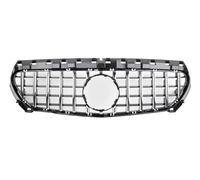 Boquilla de aire Para Mercedes Para Benz Para C117 W117 CLA 2014-2019 Rejilla De Parachoques Delantero Parrilla Entrada GT Diamond Tuning Facelift Rejillas frontales(Plata)