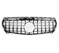 Boquilla de aire Para Mercedes Para Benz Para C117 W117 CLA 2014-2019 Rejilla De Parachoques Delantero Parrilla Entrada GT Diamond Tuning Facelift Rejillas frontales(Negro)