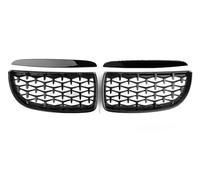 Boquilla de aire Parrillas Delanteras Brillantes Para Coche Parrilla Negra Diamante Deportivo Para E90 E91 Tuning 3 Series 2005-2012 Para LCI PreLCI Rejillas frontales(05-08 GBlack)