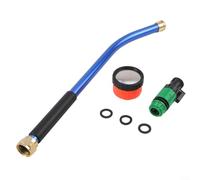 Boquilla de aleación de aluminio de acero inoxidable con extensión de 62 cm para riego de jardín controlado y accesible (1/2 pulgada)