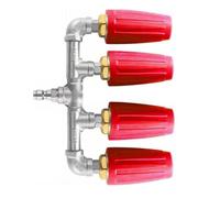 Boquilla de aluminio profesional con marco de acero resistente para rociadores de jardín, conectores de aleación de aluminio