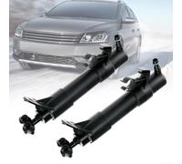 Boquilla de arandela de faros para Golf V GTI para jetta MK5 para eos 2006-2011 Frente derecho LH par de repuesto de pulverizador de plástico negro