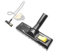 Boquilla de aspiración en seco y húmedo conmutable para Kärcher WD5, WD6 - Boquilla de suelo con barra de cepillo, tira de goma, interruptor de pie, ruedas laterales, adecuada para limpieza en seco y