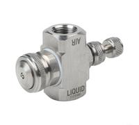 Boquilla de atomización de aire ajustable de acero inoxidable 304 con rosca hembra para tareas de enfriamiento de humidificación y control de procesos (C)