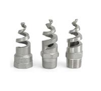 Boquilla de atomización de cono en espiral de acero inoxidable, pulverizador atomizado macho para eliminar el polvo para refrigeración de gas, lavado, a prueba de fuego, riego de jardine 10 piezas 2"