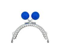 Boquilla de Bolso de Mano Marco de Metal for monedero con cierre beso, accesorios for bolso, Color caramelo Vintage, 3 uds Para manualidades(Blue)